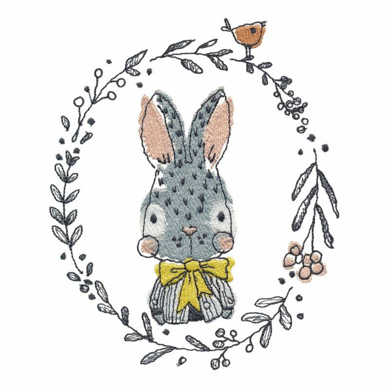 【CPGN STUDIO】Over thinking Rabbit Embroidery S/S T Whimsical Bunny