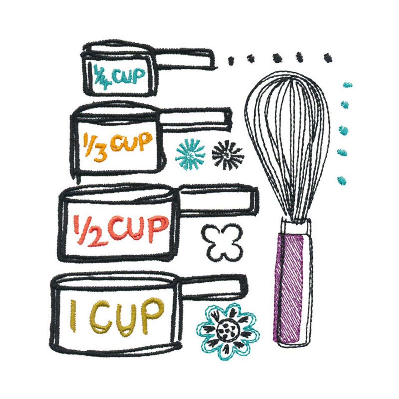 measuring cups drawing