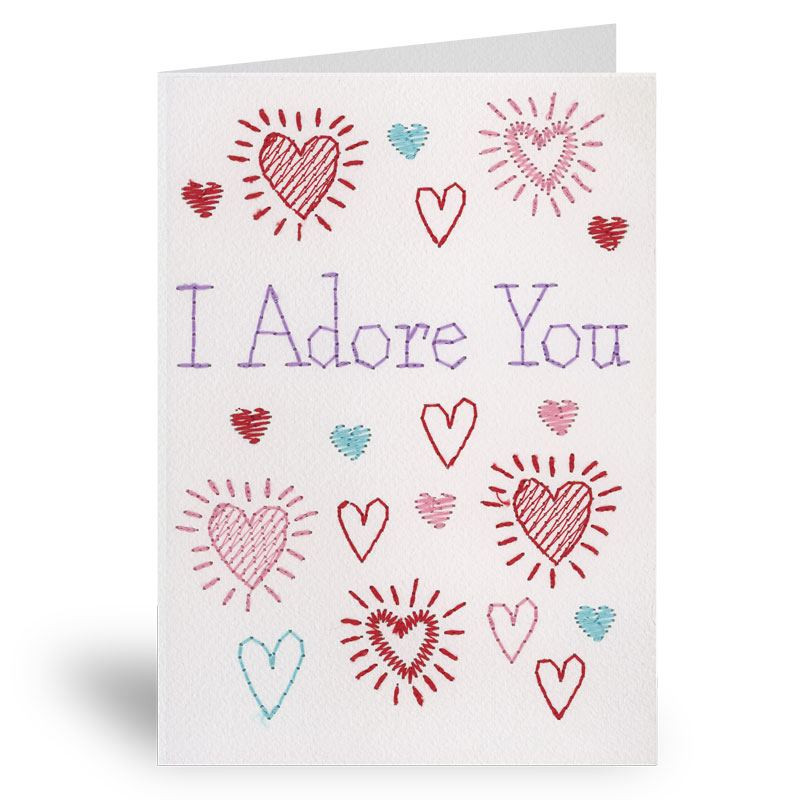 I Adore You Card