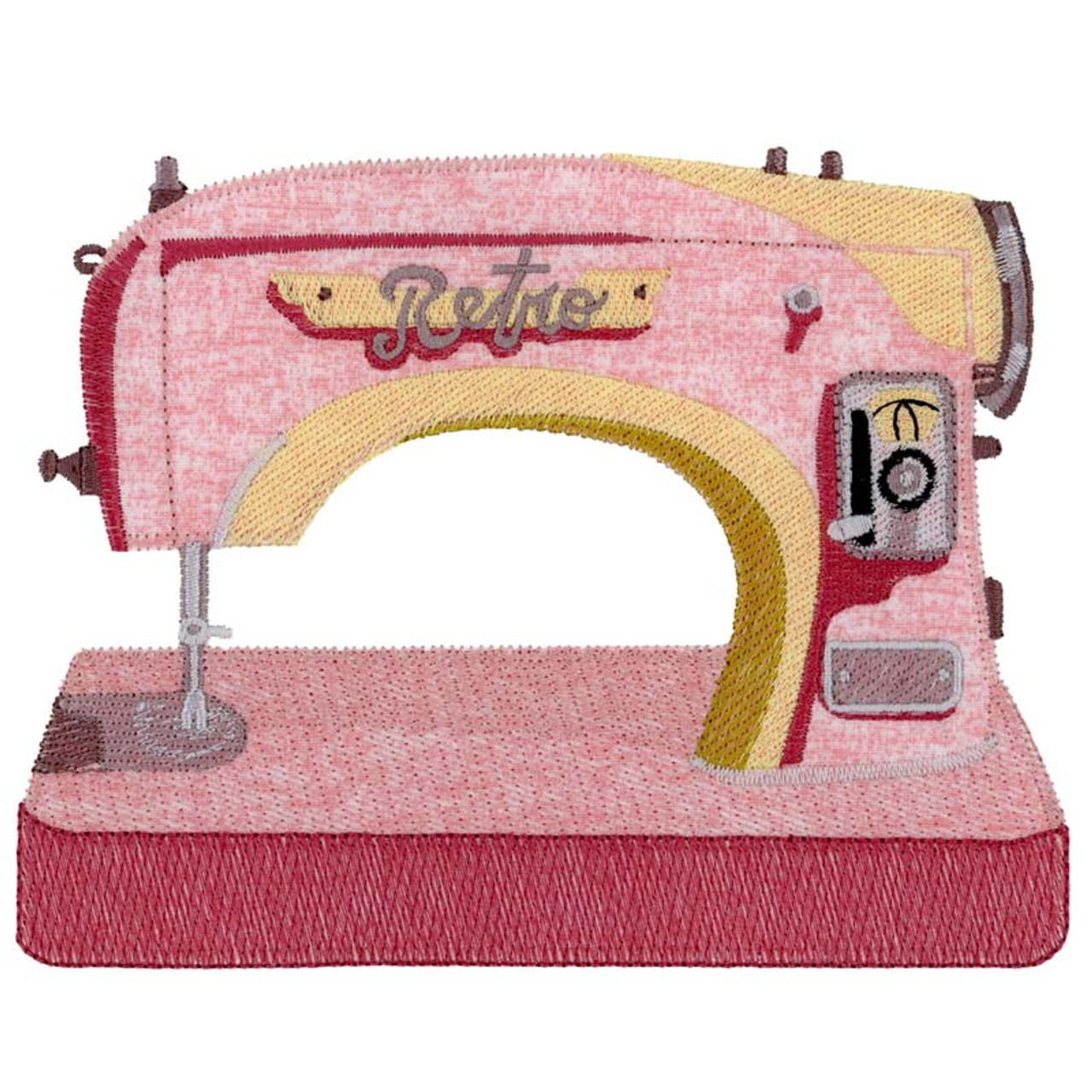 pink sewing machine clipart