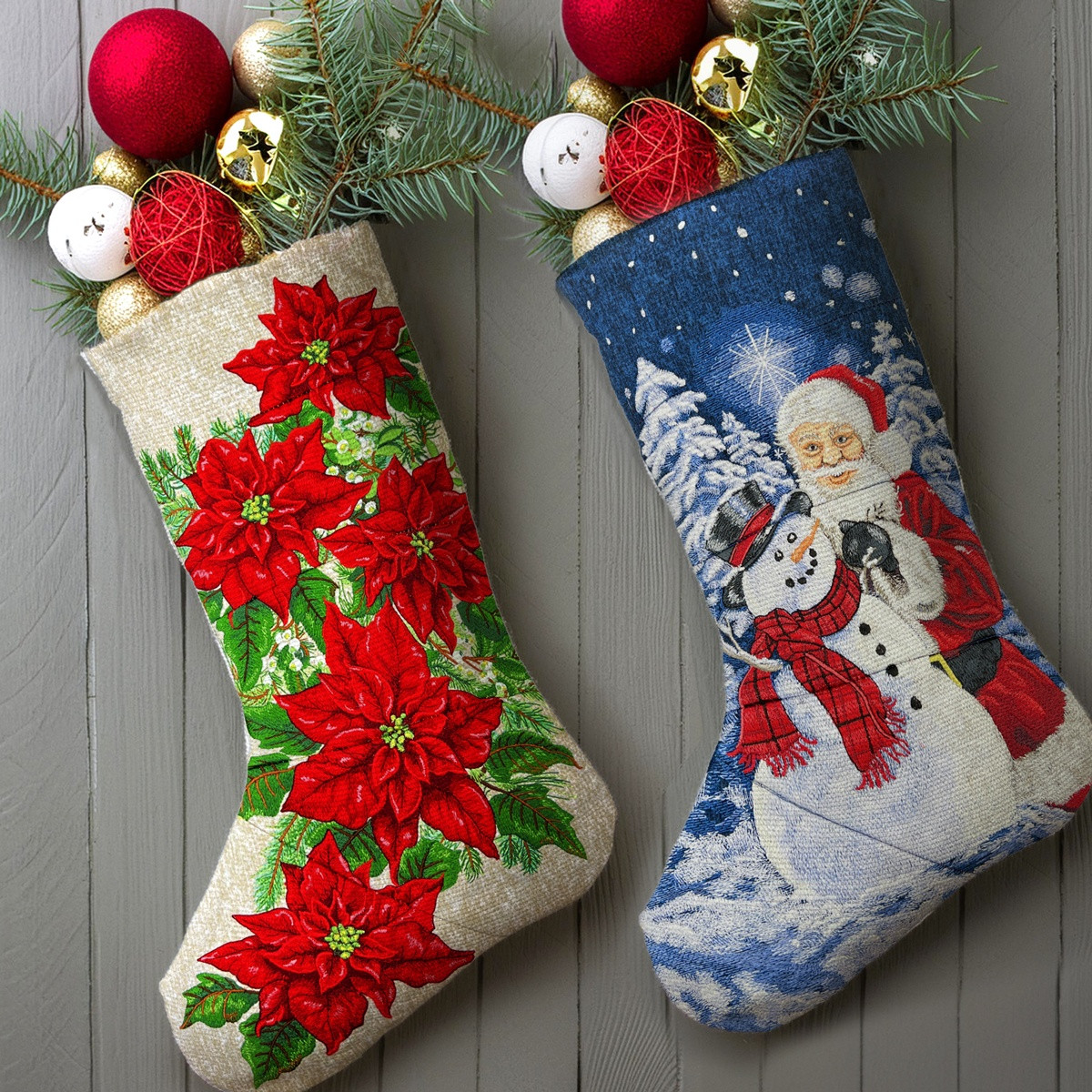 well dressed home christmas stocking Dotted Christmas stocking Porter Lane Home