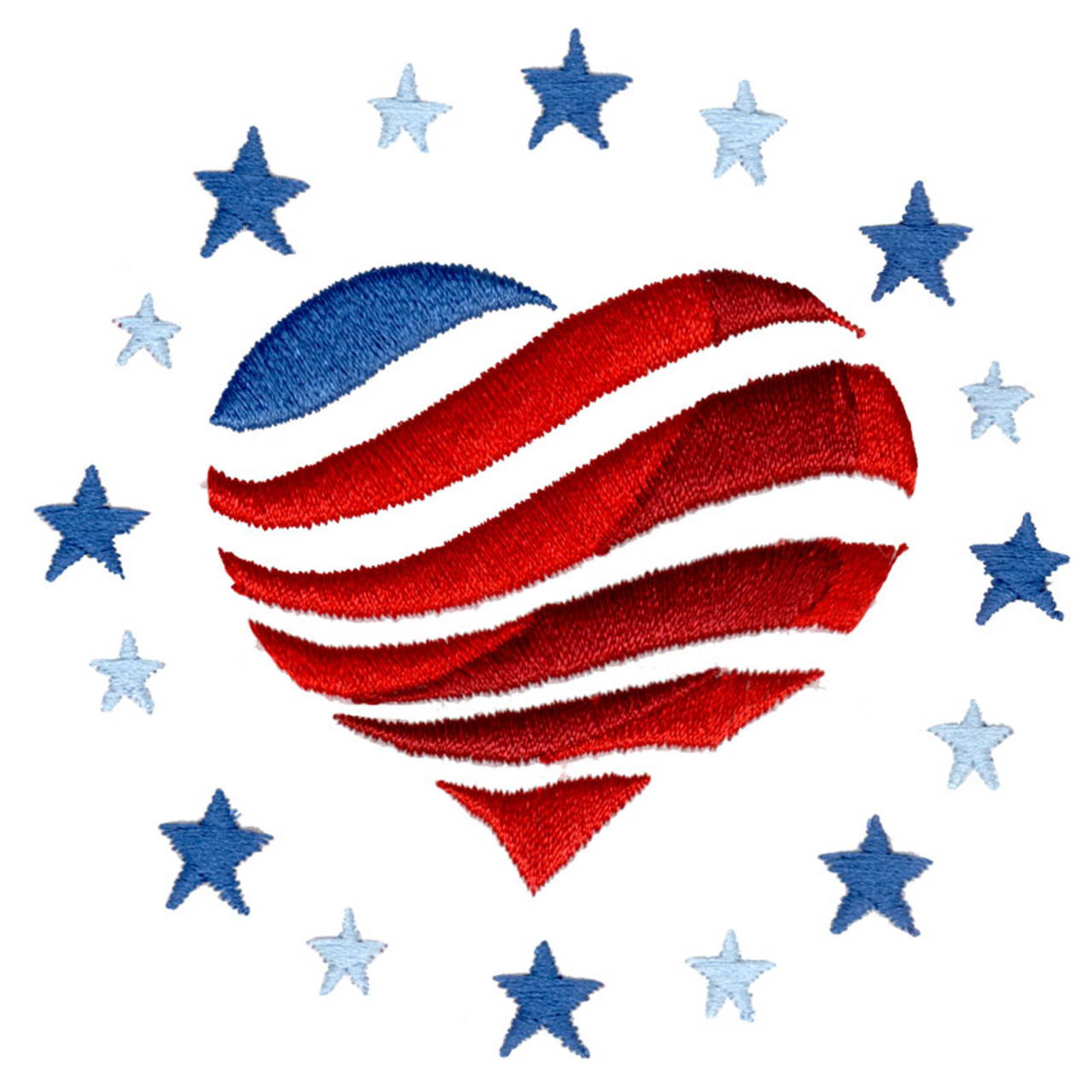 Patriotic Heart And Star