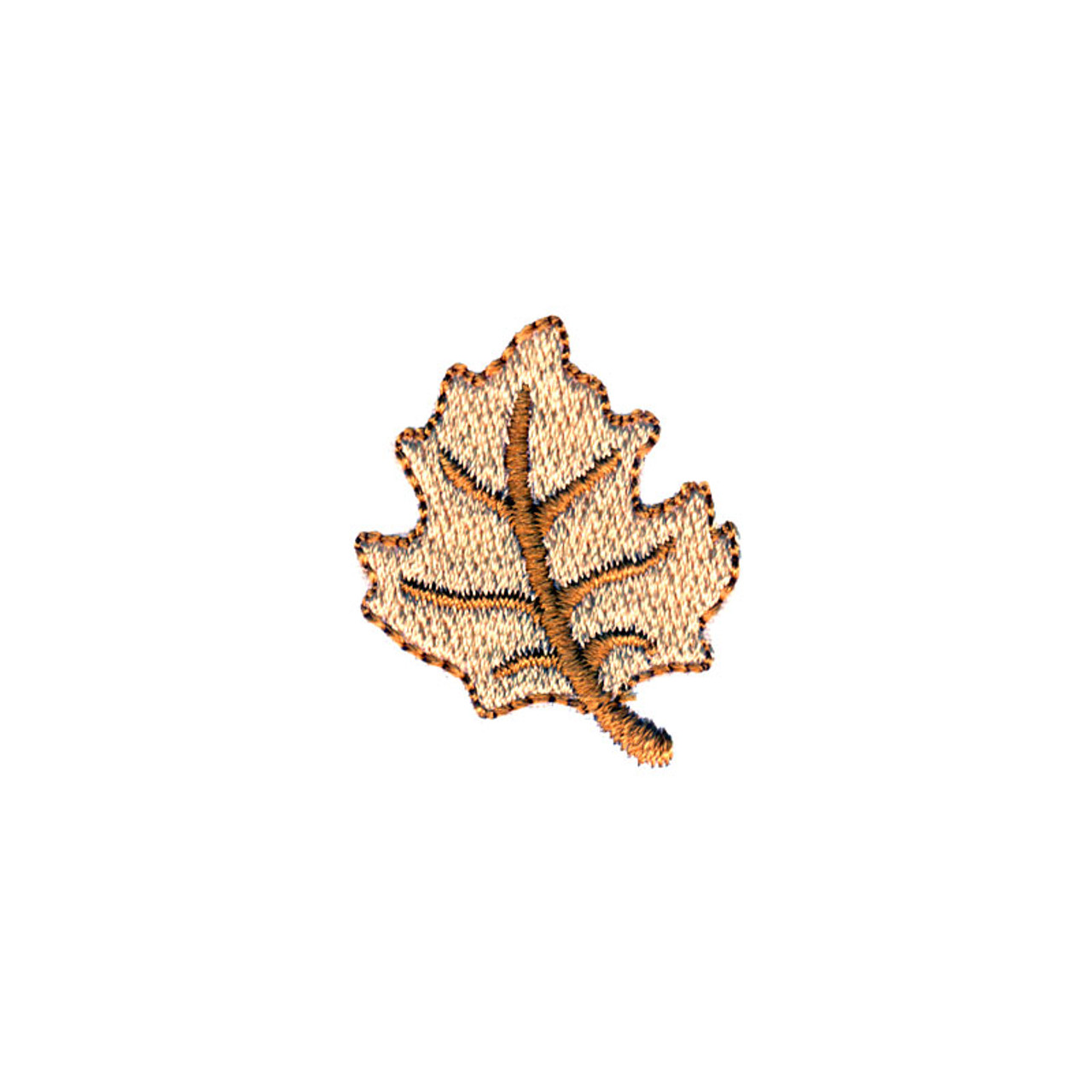 Yellow Leaf Embroidery Print