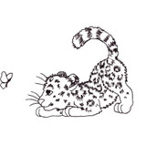 Linework Leopard Cub