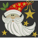 Santa Face Applique