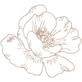 Linework Single Flower