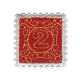 Red 2 Stamp Applique