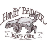 Small Honey Badger Don't Care (Light Bkg)