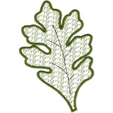 Large Green Leaf Motif