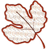 Small Red Leaf Motif
