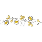 Tufted Satin Petals Border
