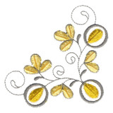 Tufted Satin Petals Corner