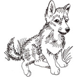 Linework Wolf Cub