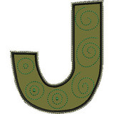 Letter J Applique