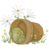 Frog in Pot Applique