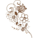 Sepia Floral 2