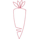 Redwork Carrot