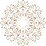JUMBO Sepia Medallion