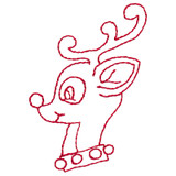 Reindeer Linework