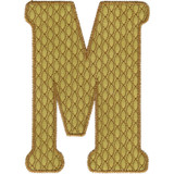Applique Letter M