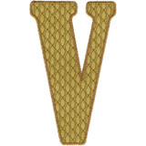 Applique Letter V