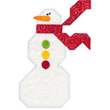 Snowman Block Applique