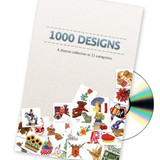 1000 Embroidery Designs CD