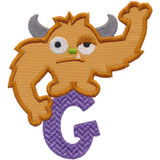 Monster Monogram Applique G