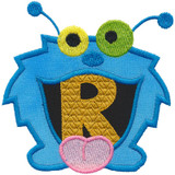 Monster Monogram Applique R