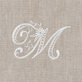 Whitework Monogram M