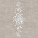Whitework Monogram Flower 5