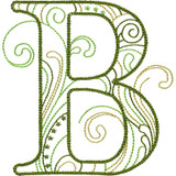 Scrollwork Alphabet B
