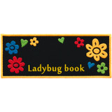 Ladybug Book Applique