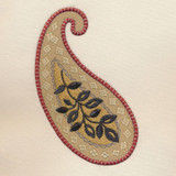 Paisley Applique with Tufted Satins 1
