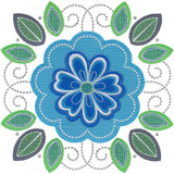 Jumbo Flower Square Applique