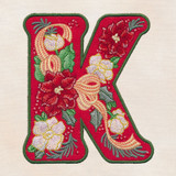 Illuminated Christmas K Applique