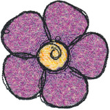 Stipple Scribble Flower