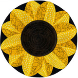 Jumbo Stitch 'n' Turn Sunflower Pillow