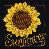 Sunflower Square Applique