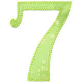 Number 7 Applique