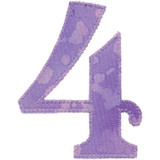 Number 4 Applique