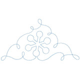 Continuous Snowflakes Triangle 1