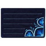 Indigo Blossoms Quilt Label
