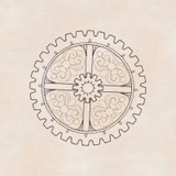 Steampunk Linework Medallion