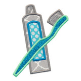 Toothbrush & Toothpaste Applique
