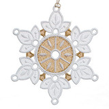Flat Snowflake Ornament FSL