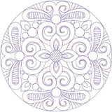 Modern Swirls Jumbo Circle