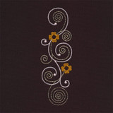 Swirling Florets Border