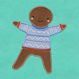 Gingerbread Boy Applique