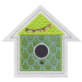 Birdhouse Ornament Applique